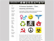 Tablet Screenshot of famous-symbols.com